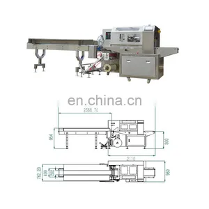 China Servo Motors Full Automatic Lettuce Radish Carrot Vegetable Pillow-Type Packer thumbnail-2
