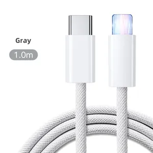 Wholesale Phone Accessories Fast Charger USB-C / Type-C to 8 Pin PD 20W Type C Cable Fast Charging Cable thumbnail-1