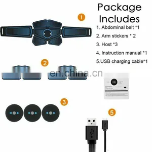 Abdominal Muscle Stimulator Trainer EMS Abs Fitness Equipment Training Muscles thumbnail-4