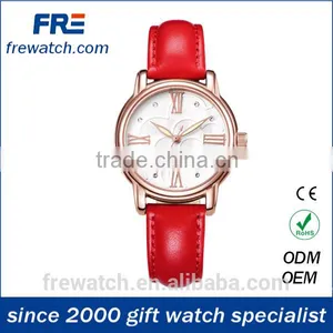 Quality Stainless Steel Lady Watch With Genuine Leather Strap Luxury Ladies Watches thumbnail-2