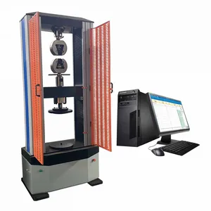 Computerized Universal Testing Machine With Extensometer Electromechanical Corrugated Clamping Fixtures thumbnail-2