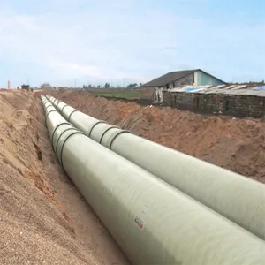 GRP Buried Municipal Sewage Pipe Installation, Quick and Easy Maintenance thumbnail-1