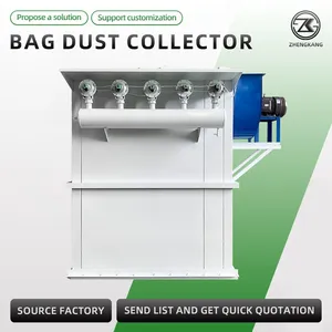 High Flow Industrial Pulse Jet Bag Dust Collector Automatic Cleaning Baghouse Dust Removal Equipment thumbnail-1