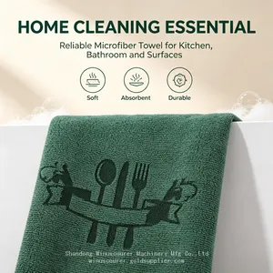 Thick Microfiber Towels Multi‑Purpose Cleaning Rags Lint‑Free Machine Washable for Household Auto Detailing thumbnail-4