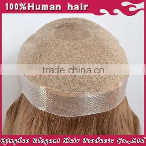 Qingdao Elegant 2015 Hot Sale Brazilian Human Hair Silk Top Thin Skin Perimeter Full Lace Wig thumbnail-2
