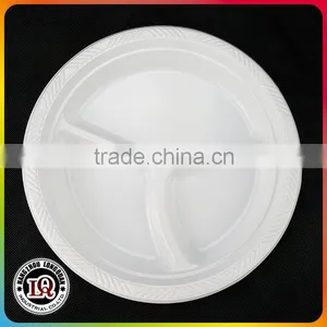 Disposable Compartment Plastic Canteen Plate thumbnail-1