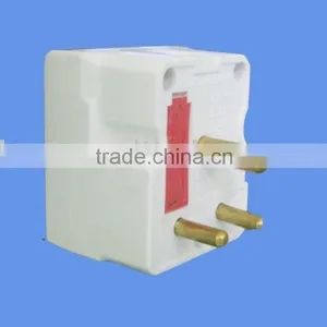 5 Amp Round-pin Fused Adaptor With Neon thumbnail-1