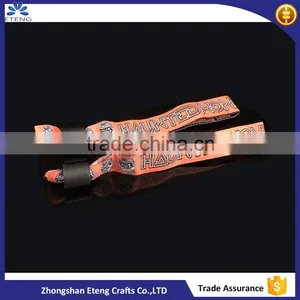 2016 Custom Festival Woven Fabric Wristband for Events thumbnail-1