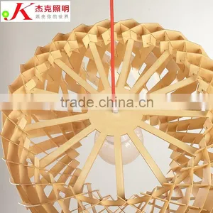 2016 Wooden LED Pendant Light JK-8005B-07 Fancy Wooden Vintage Wooden Pendant Lamp thumbnail-6