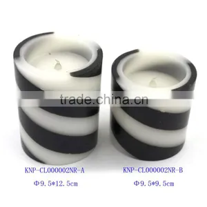 Home Light Battery Operate Melted Flameless Pillar LED Candle Wholesale Real Wax Electric Candle Light thumbnail-4