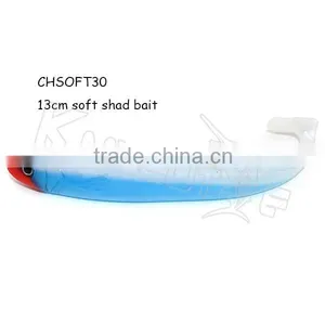 CHSOFT30 Drop Shipping Soft Fishing Lure Fish Shape Shad Bait 3pcs in One Bag thumbnail-1