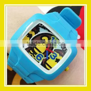2016 Hot Sell Products Bros Konno Unisex Waterproof PVC Band Rubber Wrist Blue Watch thumbnail-1