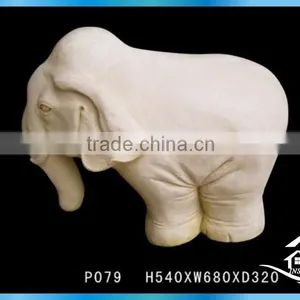 Hand Carved Resin Elephant Garden thumbnail-4