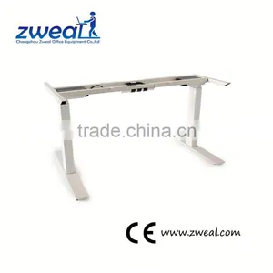 Extensive and Popular Electric Height Adjustable Office Desk Metal Frame Factory Wholesale thumbnail-1