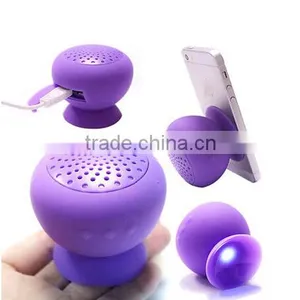 Cheapest Mushroom Mini Handfree Stereo Bluetooth Silicon Sucker Speaker thumbnail-5