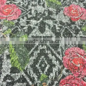 Kintted Flower Printted Fabric thumbnail-1