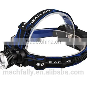 2015 New Style 2*18650 Battery Rechargeable Headlight 500 Lumen Strong Light T6 Led Headlamp Irradiation Distance Of 150 Meter thumbnail-2
