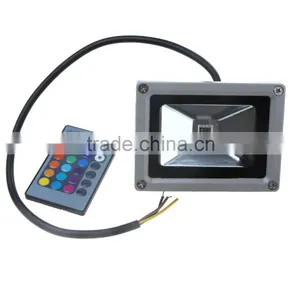 10W RGB LED Flood Light Waterproof Landscape Lamp 16 Different Colors Floodlights AC 110-240V Smooth/Flash/Fade/On/Off Modes thumbnail-2