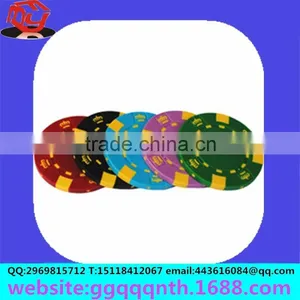 High-grade Without Digital Value Custom Card Game Mahjong Poker Chip Coin thumbnail-1