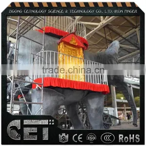 Walking Animatronic Elephant Riding Mechanical Elephant for Commercial Exhibition thumbnail-3