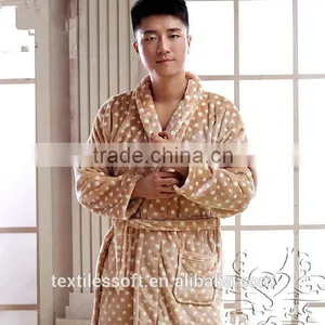 Wholesales Custom Coral Fleece Bathrobe Luxury Hotel Terry Bathrobe Quality Choice thumbnail-4