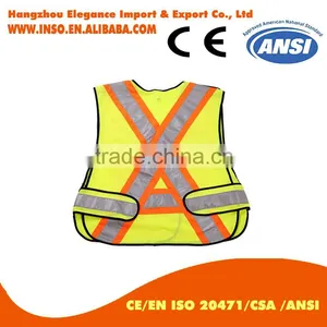 YELLOW High Visibility Glow in Dark Separable Detachable Shoulder Waist Vest thumbnail-2