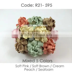 Handmade Mulberry Paper Flower, Wedding Party, Scrap-booking Crafts, Wholesale 21/595 thumbnail-1