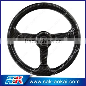 Full Carbon Fiber Steering 14 Inch Real Carbon Steering Wheel thumbnail-1