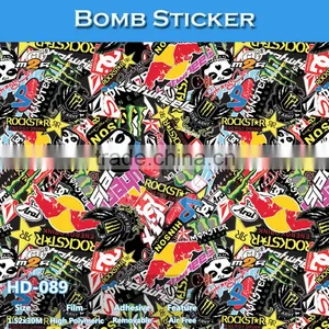 HD-085 CARLIKE Air Bubble Free Removable Sticker Bomb Foil Wrap Car thumbnail-5
