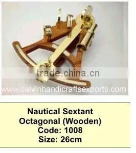 Octagonal Nautical Sextant thumbnail-1