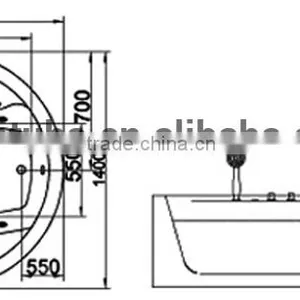 CUPC Certified Round Hot Tub,round Freestanding Tub,bathroom Bathtub thumbnail-2