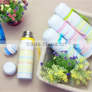 Oem Diller Leakproof Portable Rainbow Pinstripe Stainless Steel Flask thumbnail-4