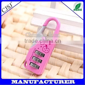 2015 CJSJ High Quality Cute Safe Resettable Combination Luggage Lock For Children and Traveler thumbnail-1