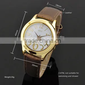 New 2016 Jewelry Brown Leather Watches Made In Japan thumbnail-6