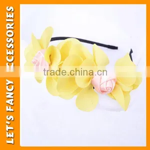 PGHD0323 Summer Fashion Ladies' Hair Bridal Artifical Flower Headband Wholesale thumbnail-1