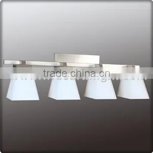 UL CUL Listed Hotel Bath Fixture Light With Four Glass Shades Lights W20167 thumbnail-1