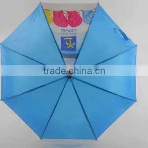 23 Inches Custom Made Wooden Handle Rain Umbrella for Sale thumbnail-2