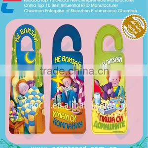 Custom Hanger Sign Plastic Hotel Doorknob Hang Tag, Cheap Hanger Tags thumbnail-4