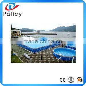 High Quality Blue Color Good Price Above Ground Swimming Pool China thumbnail-4