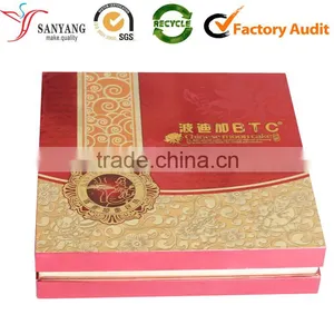 Factory Custom Mooncake Packaging Box Paper Mooncake Gift Box With Satin thumbnail-2