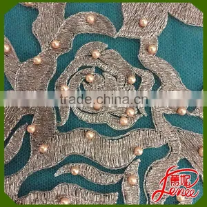 Hot Sale Handmade Embroidery With Soft Golden Thread Material thumbnail-3