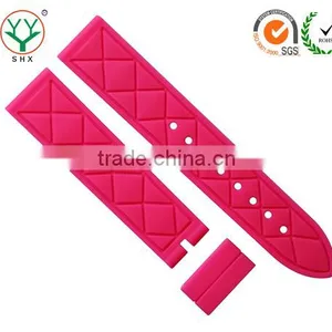 2016 Novelty Custom Design Rubber Silicone Watch Band With Logo Embossed thumbnail-3