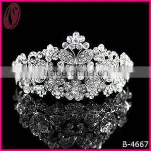 NEW-Crystal Rhinestone Tiara Pageant Wholesale Crowns thumbnail-1