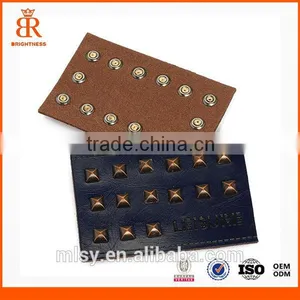 New Arrival Fashion Custom Embossed Leather Patch thumbnail-1