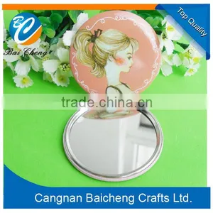 Promotion Custom Tin Pocket Mirror Round Cosmetic Mirror thumbnail-4