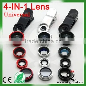 Hot Selling 4 In1 Lens for Iphone4 4s Wide Angle Lens Macro Lens Fisheye Lens thumbnail-1
