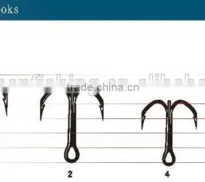 High Quality High Carbon Steel VMC Treble Hook for Fishing thumbnail-1