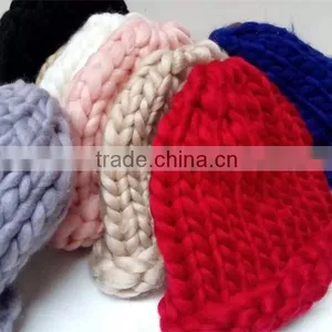 Top Sale Winter Thick Yarn Crocheted Cap thumbnail-3