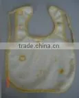 Top Sale 100% Cotton Custom Organic Plain Terry Baby Bib Wholesale With Embroidery Logo thumbnail-6