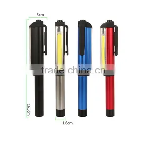 3AAA Battery Work COB Aluminum Alloy Flashlight Magnetic Small Pen Work Light thumbnail-3